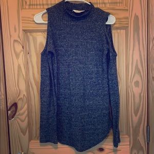 Cut out shoulder sweater
